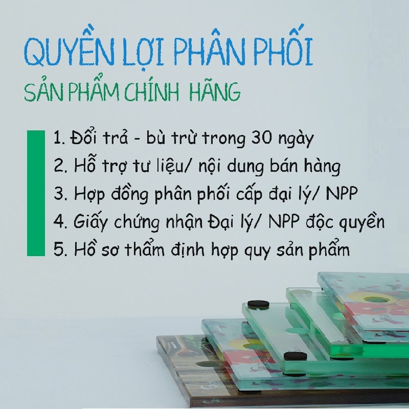 Quyền lợi phân phối thớt Ghome